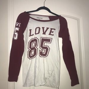 Women’s Love Numbered Shirt
